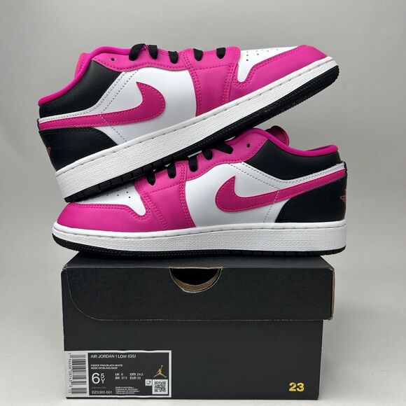 Air Jordan 1 Low GS Fierce Pink - May 2023 - DZ5365-601  Nike Air Jordan 1 Low GS “Fierce Pink/Black White” 2023
